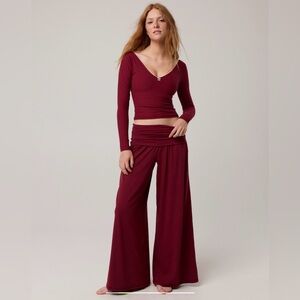 OFFLINE By Aerie Real Me Foldover Super Wide Leg Pant